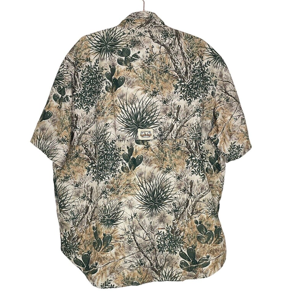Game Guard Large Mens Multicolor Short Sleeve Collared Button Up Shirt